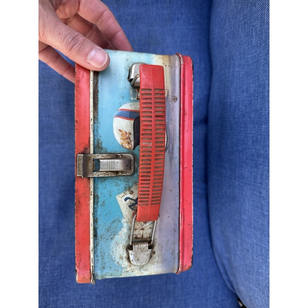 Vintage Evil Knievel 1974 Lunchbox WITH THERMOS - Picture 4 of 15